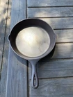 Vintage 3 Notch Lodge #6 Cast Iron Skillet 9” Heat Ring 40’s-50’s Smooth Finish