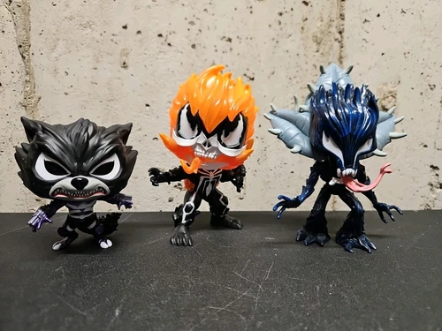Funko Pop! Marvel Venom Venomized Rocket #515 Groot #511 #369 Lot of 3 OOB