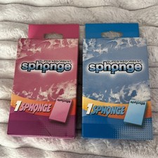 2 x Brand New Super Absorbent SPH2ONGE Sponge - 1 pink 1 blue 