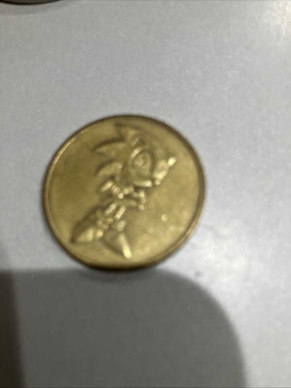 Sonic the Hedgehog Token Vintage Arcade Game Token No Cash Value coin 
