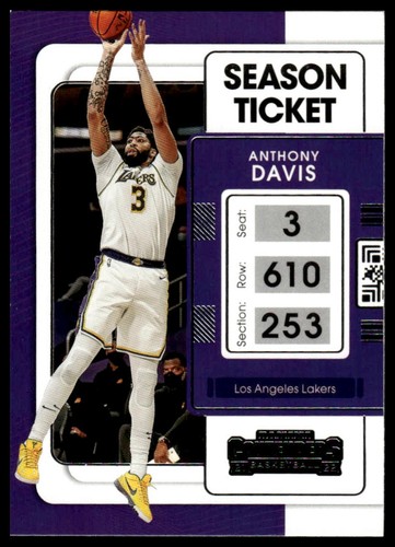 2021 Panini Contenders Anthony Davis #72 card