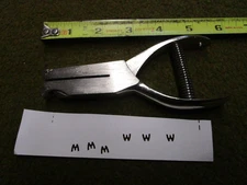 "M" Hole Metal Punch McDonalds for Frequency Cards