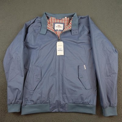 Ben Sherman New Core Harrington Jacket Mens XL Blue Windbreaker Full Zip 0047822