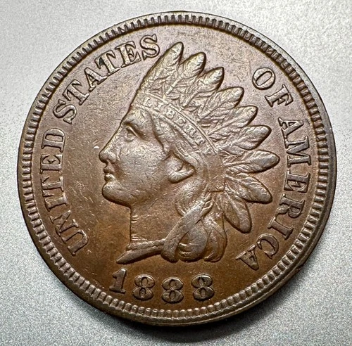 1888 INDIAN CENT   AU   BETTER DATE  #1601