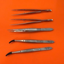 Lot of 5 PRECISTA Tweezers Fine (24 AS curved & 20AS) watch repair & model build