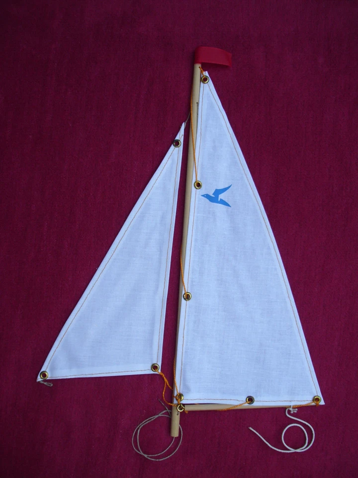 Selten Original Günther Seifert Segel f. Segelboot WINDY 1970er Jahre Modellbau