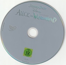 Alice im Wunderland (2010) * DVD * NUR Disk, Ohne Cover
