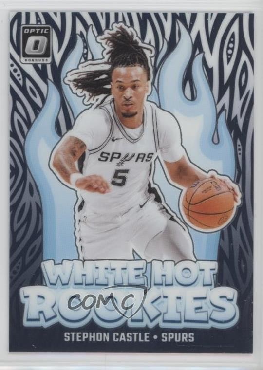2024-25 Panini Donruss Optic White Hot Rookies Stephon Castle #6 1q9u