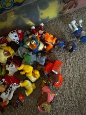 Large Mixed Lot of 20+ PAW Patrol Action Figures Marshall Chase Rubble Skye Rock