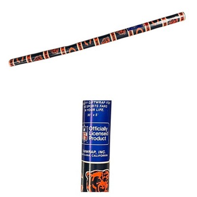 Vintage Early 1990's Chicago Bears Football Sealed New Gift Wrapping Paper Roll