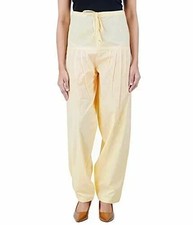 Cotton Salwar Women Bottom Women Patiala Regular Paint Fit Salwar Cream