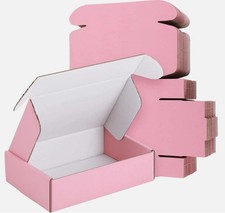 40 Pack Pink Shipping Boxes Cardboard Mailer Boxes for Packaging Gift Boxes