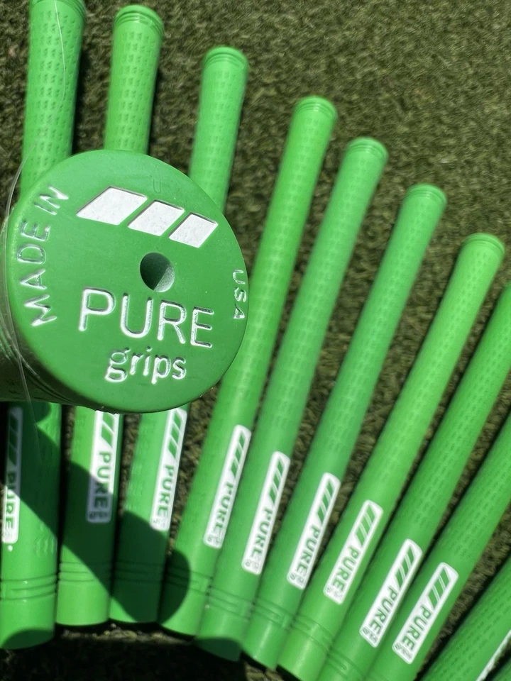 Punhos de taco de golfe PURE Pro verde tamanho baixo NOVO conjunto de 13 empunhaduras. - Imagem 3 de 3