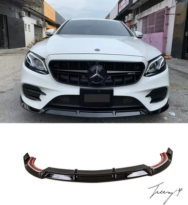 Mercedes E-Klasse W213 2016-2020 AMG Line Glanz Schwarz Front Splitter Lippe Spoiler