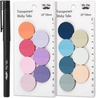 560Pcs Mr. Pen Transparent Pastel Sticky Notes Round Translucent Diy Journals