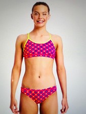 💐 SPECIAL OFFER FUNKITA 2 PIECE BIKINI SWIMMING , GIRLS AGE 12 yrs DAISY DOTS