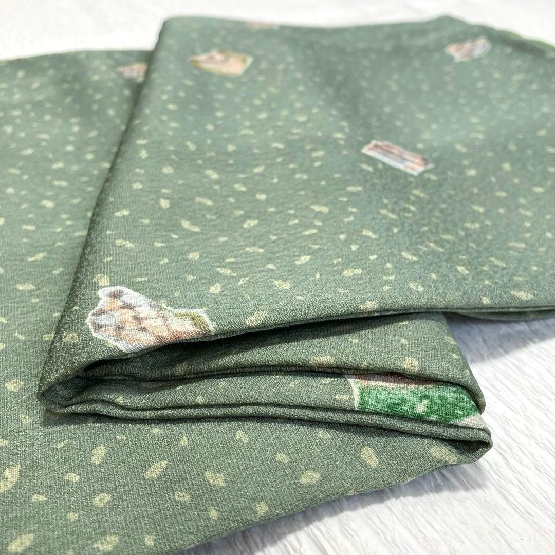 Toray Washable Kimono Small Pattern Ware Dull Yel… - image 10