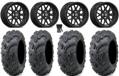 Valor V03 14'' Wheels Black 26'' Zilla Tires Polaris RZR XP 1000 / PRO XP