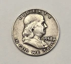 Benjamin Franklin Half Dollar Coin 1958