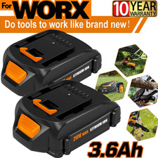 2pack For WORX 20V MAX Extend Lithium Battery 20 Volt WA3520 WA3525 WA3575 WG155