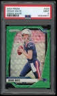 2024 Panini Prizm #329 Drake Maye Green Wave PSA 9 Rookie RC New England Patriot