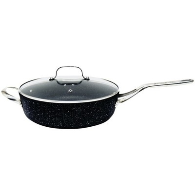 THE ROCK by Starfrit 11'', 4.7-Quart Deep Saute Pan w/ Glass Lid 060318-003-0000