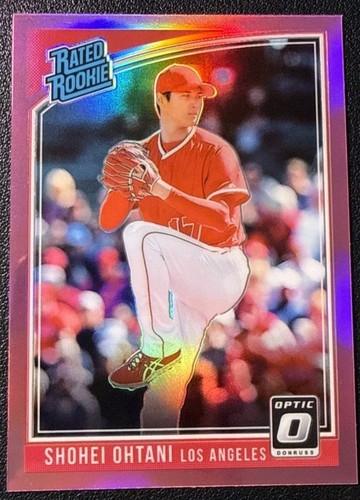 2018 Panini Donruss Optic Rated Rookie Shohei Ohtani Pink Pitching RC #176 *Mint