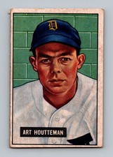 1951 Bowman #45 Art Houtteman GD-VG Vintage Baseball Card
