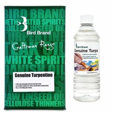 Bird Brand Genuine Turpentine - 250ml - 5 Litre