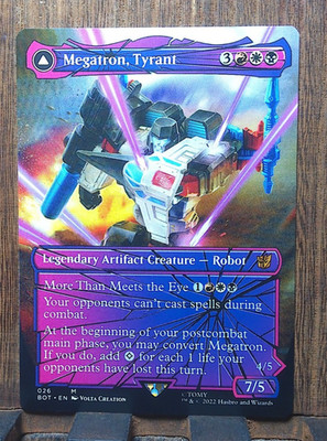 MTG  Megatron, Tyrant (Shattered Glass) Universes Beyond: Transformers  NM