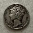 1945 Mercury Dime 10C Silver 0.9 Philadelphia Business Strike KM#140
