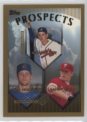 1999 Topps Prospects Phil Norton Randy Wolf Micah Bowie #428 Rookie RC 1e8o