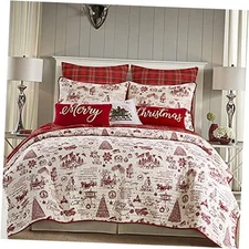  - Yuletide Quilt Set - King/Cal King Quilt (106x92in.) + Two King Quilt -King