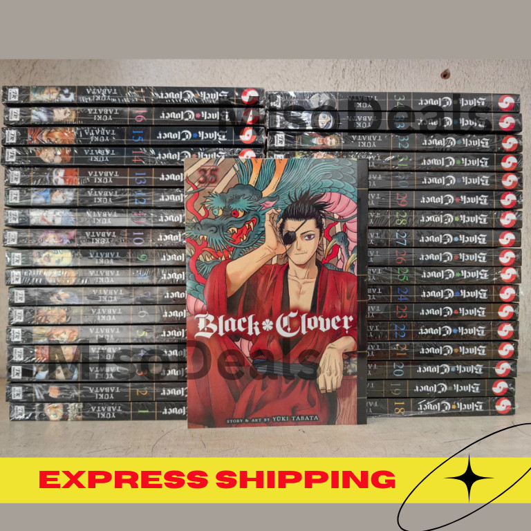 Juego completo de cómics ingleses Black Clover manga vol 1-36 colección completa