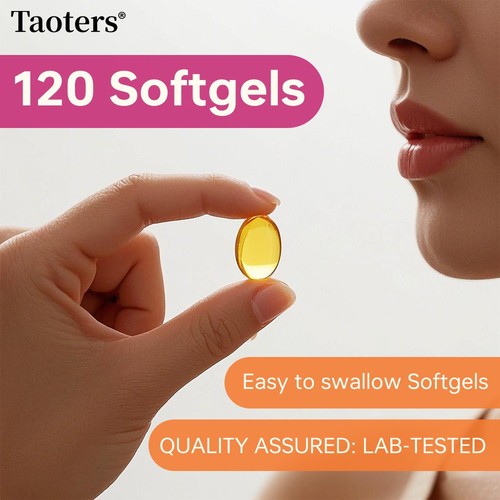 Taoters - Integratore alimentare ad alta potenza vitamina D-3 2000 UI 30to120 capsule molli - Foto 8 di 14