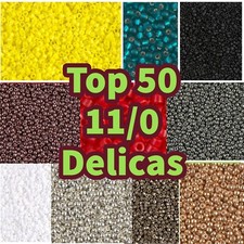 Miyuki 11/0 Delica Beads - choose from the top 50 colours - in 5.2g packs