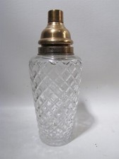 Old Hawkes Fine Cut Crystal Cocktail Shaker Jazz Age