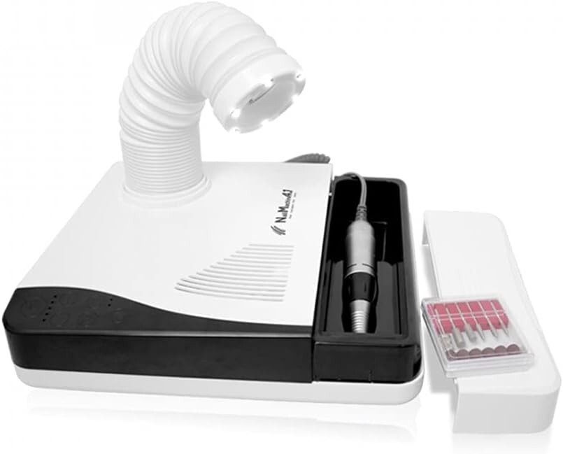 Fresa per Unghie 35000 Giri con Aspiratore Polveri 60W e LED 4-in-1