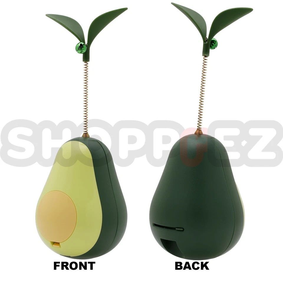 Cat Kitten Avocado-Shaped Wobbling Tumbler Toy Interactive Attraction Training - Image 2 of 4