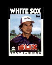 Tony LaRussa Hand Signed 1986 Topps Chicago White Sox Autograph