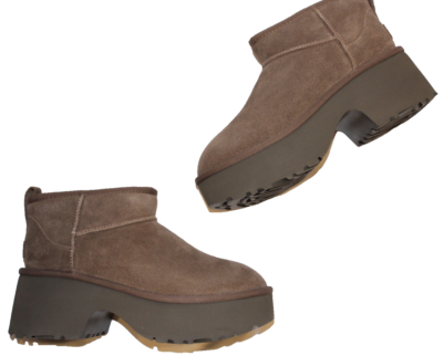 UGG CLASSIC ULTRA MINI NEW HEIGHTS HICKORY PLATFORM BOOTS US 11 | eBay