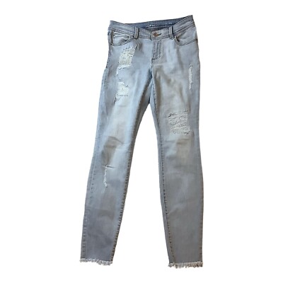 INC Denim Skinny Leg Regular Fit Mid Rise Blue Denim Jeans