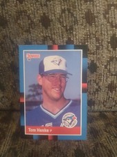 1988 Donruss...Tom Henke #490...Base...Toronto Blue Jays