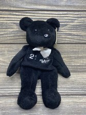 Vtg Salvinos Bammers Black Teddy Bear Sammy Sosa 8 Stuffed Animal Lovey Plush