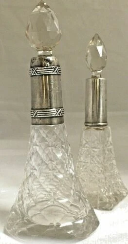 Original Antique Sterling Silver Perfume Bottles