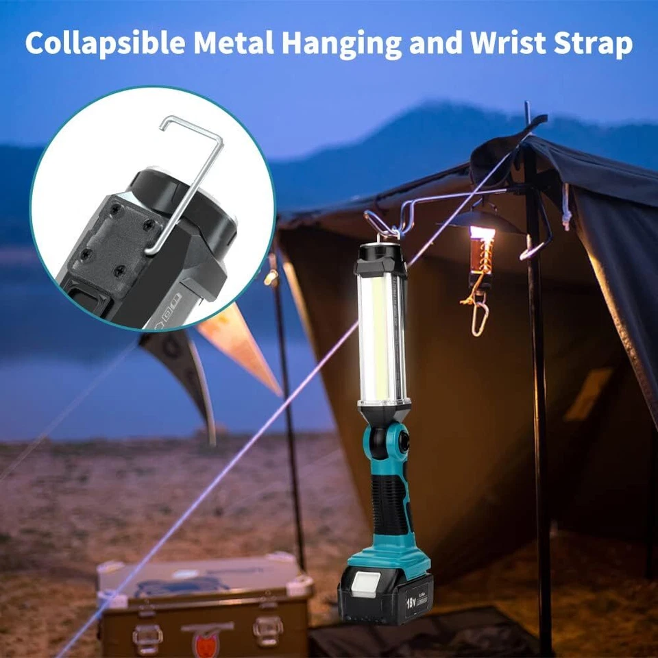 35W 2000LM Kabellose LED-Arbeitsleuchte für Makita 18V Akku-Außenlampe Portable - Bild 4 von 4