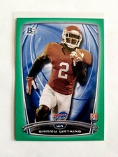 2014 TOPPS BOWMAN GREEN SAMMY WATKINS RC!! 1/99!! 1/1?? FIRST ONE!! CHIEFS!!