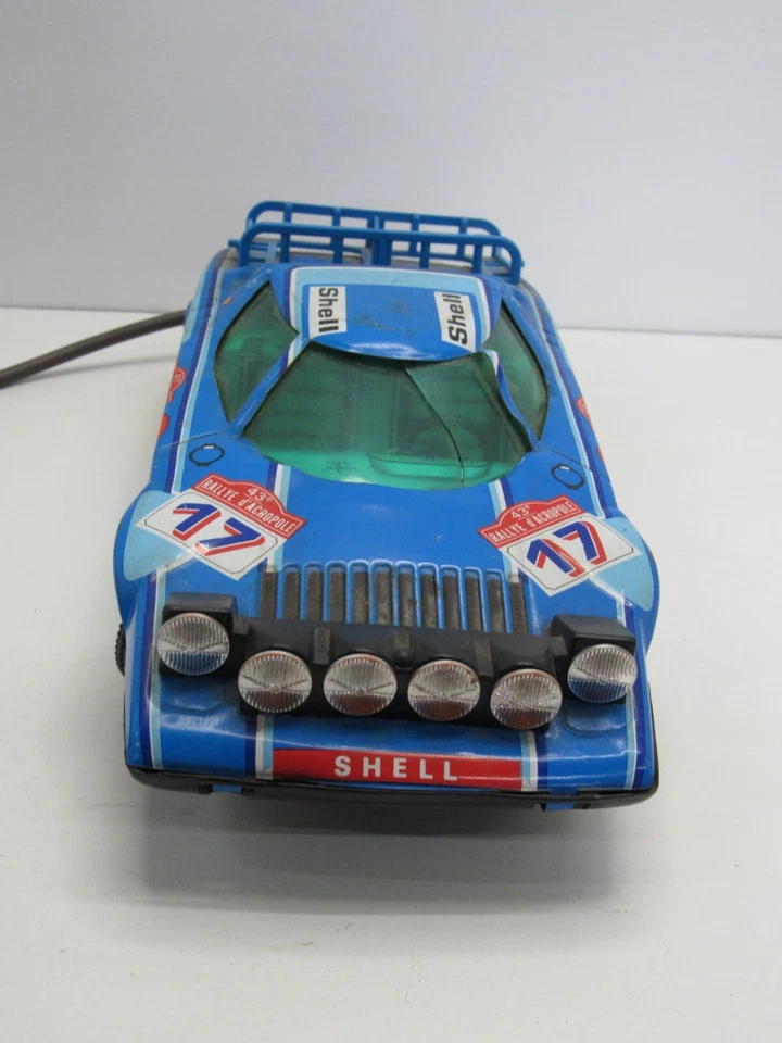 🏁  Tin Litho BLUE RACE CAR Sports CAR  JOUSTRA Rallye D'Acropole-  FRANCE #X2 - Image 3 of 4