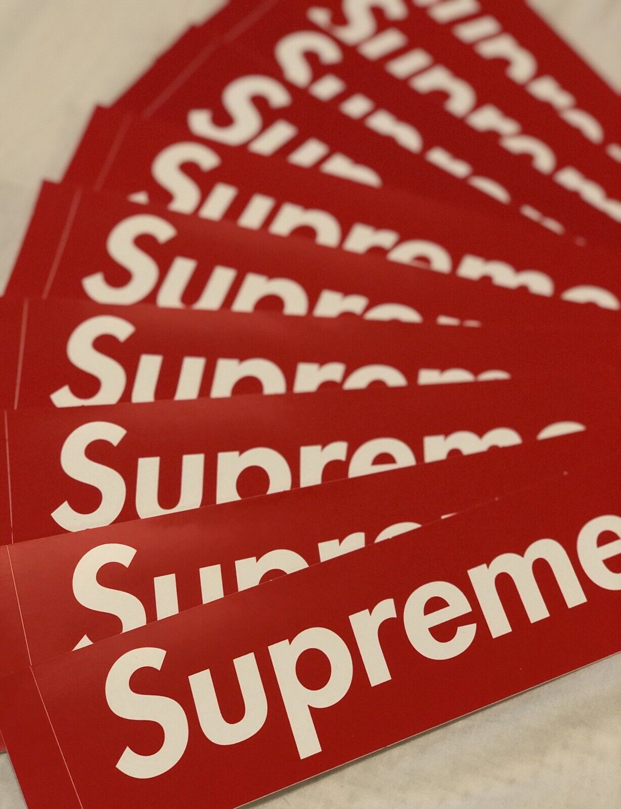 Supreme Grip Tape Box Logo Sticker Set