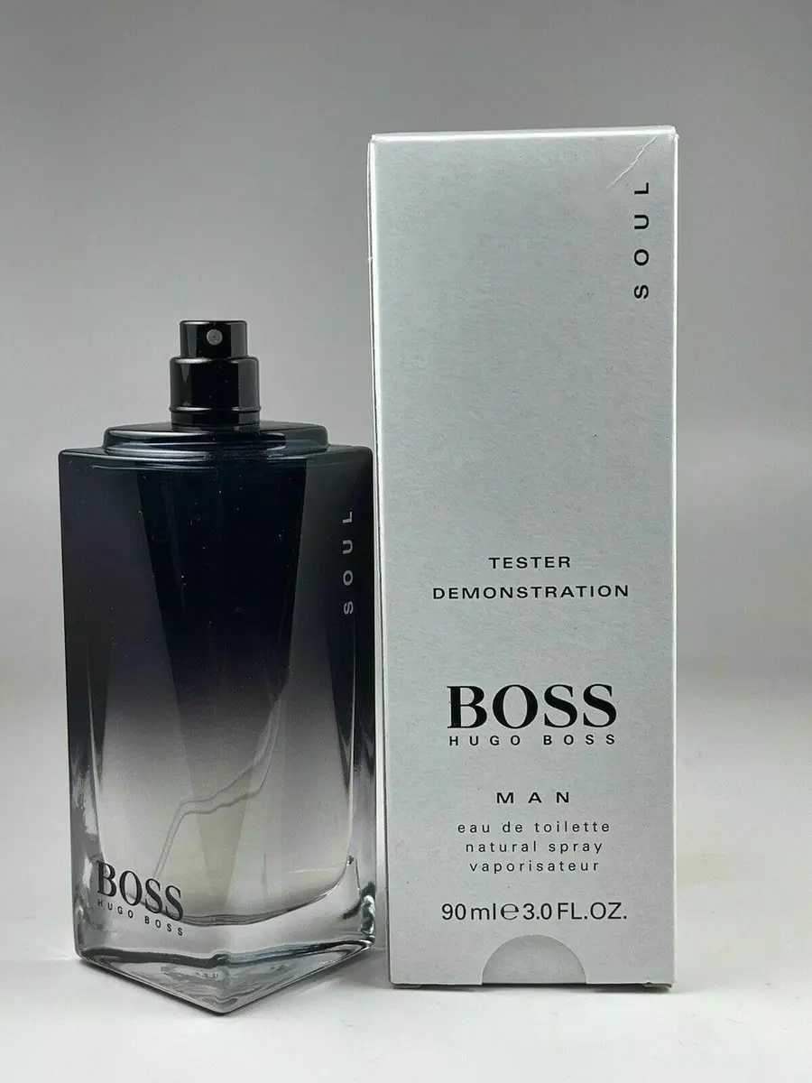 BOSS SOUL by Hugo Boss 3.0 oz / 90 ml EDT Spray for Men New In Tester No Cap |